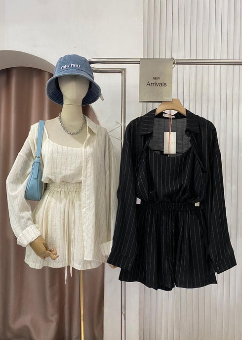 Casual Stripes Spring Three Piece Co-Ord Sets